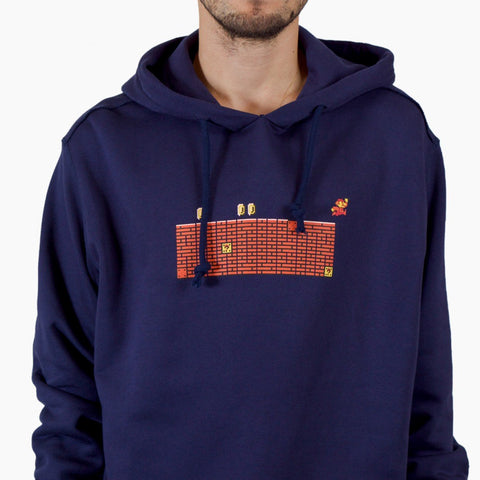 Silhouette Mario Logo Hoody Navy