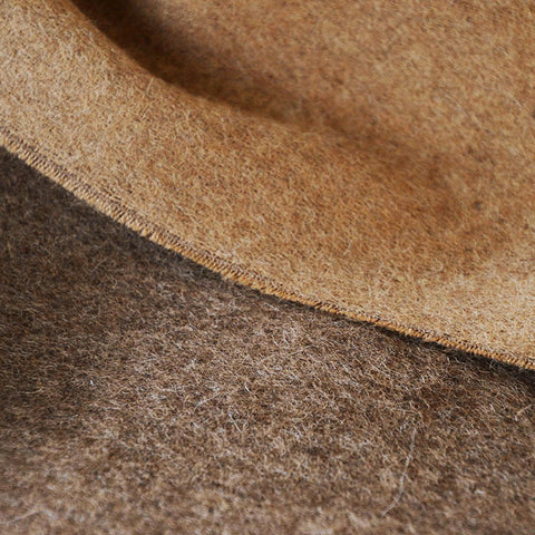 The Inoue Brothers Double Faced Brushed Large Stole Camel 85x200 CM