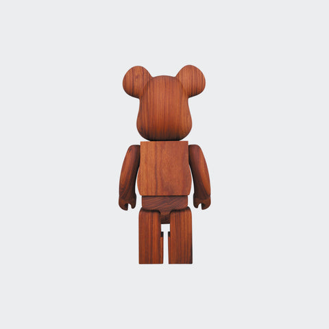 Bearbrick X Karimoku Paorosa 400% Wood