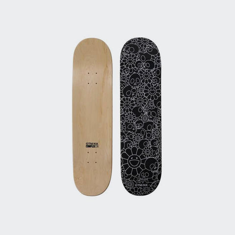 Takashi Murakami Skull & Flower Skateboard Deck Black