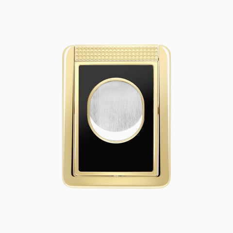 S.T. Dupont Cigar Cutter-Stand Chrome Black / Yellow Gold