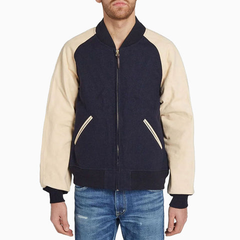 Visvim Varsity JKT Tweet Navy