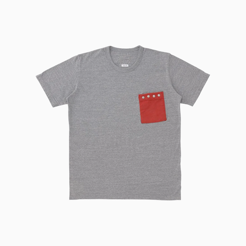 Visvim Wide Pocket Tee S/S/ Concho Grey