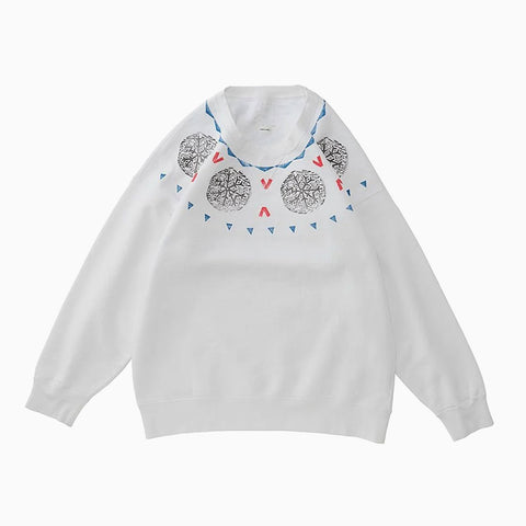 Visvim Koch Jumbo Sweat L/S White