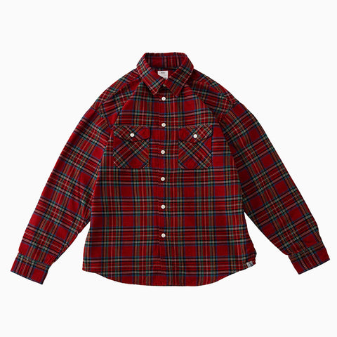 Visvim Lumber ELK Check L/S Red