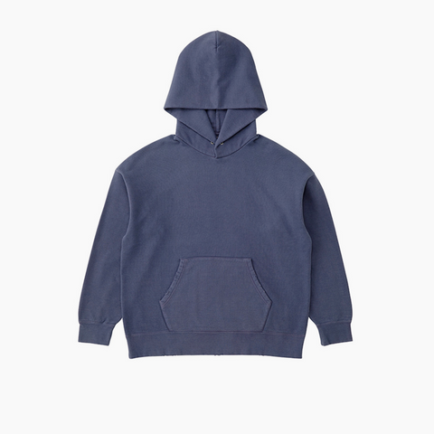 Visvim Jumbo SB Hoodie P.O. Damaged Blue