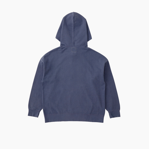 Visvim Jumbo SB Hoodie P.O. Damaged Blue