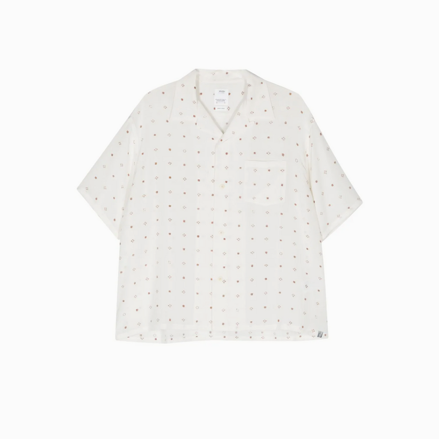 Visvim Crosby Shirt S/S Chirimen White