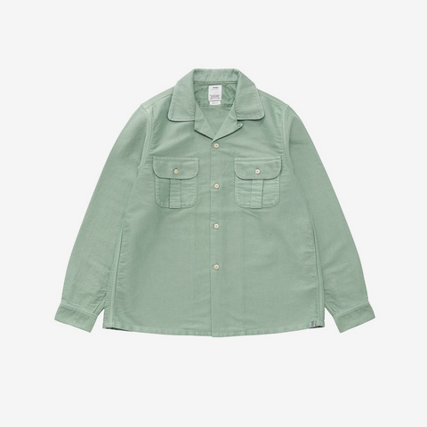 Visvim Keesey G.S. Shirt L/S Moleskin Light Green