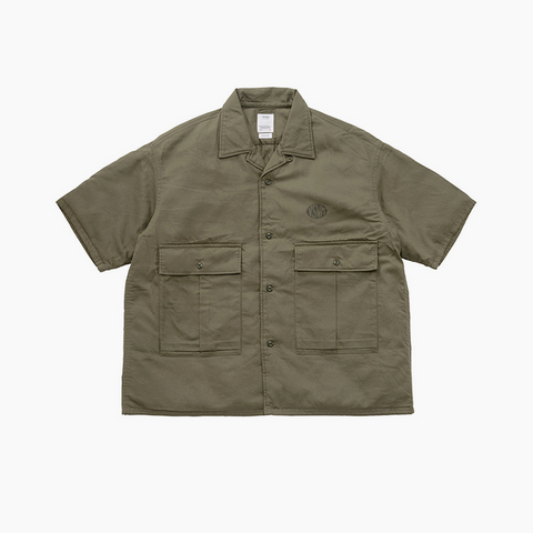 Visvim Cornet Down Shirt S/S Olive