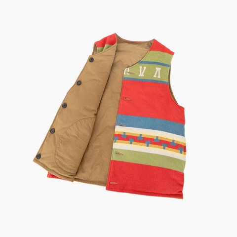 Visvim Kora Down Vest Green Red