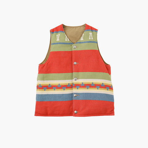 Visvim Kora Down Vest Green Red