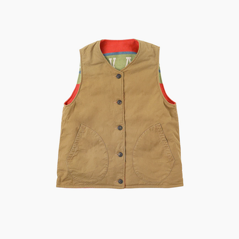 Visvim Kora Down Vest Green Red