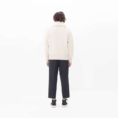 Visvim Monte Shawl Collar Knit Ivory