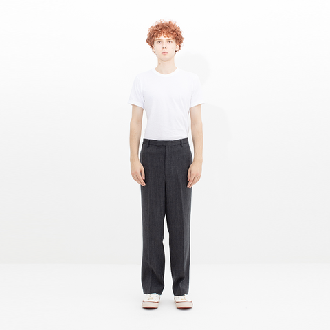 Visvim Wide Slacks Black