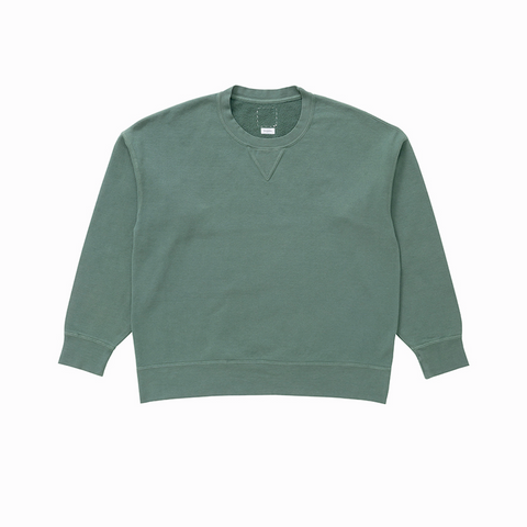 Visvim Jumbo Sweat L/S DMGD Green