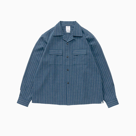 Visvim Keesey Shirt Stripes L/S Navy