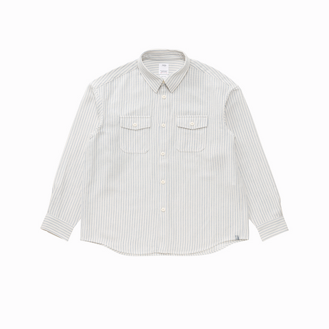 Visvim Lumber L/S White Stirpe