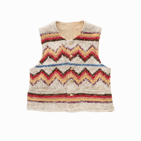 Visvim Hand Knit Vest (N.D.) Beige