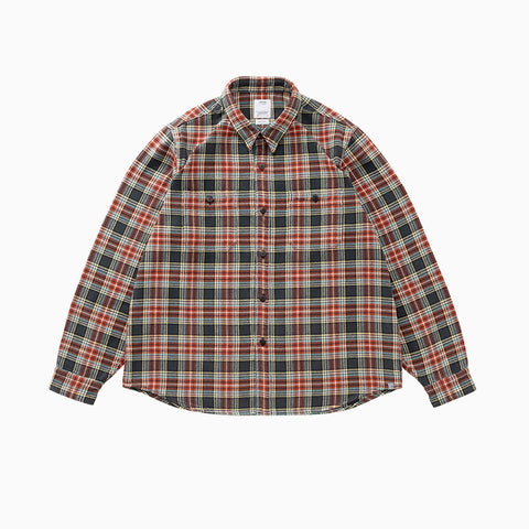 Visvim Larrikan Check L/S Red