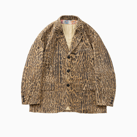 Visvim Bowen Blazer Leopard Beige