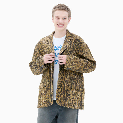Visvim Bowen Blazer Leopard Beige