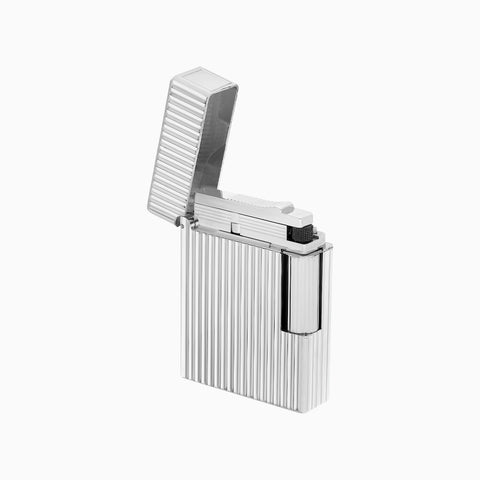 S.T. Dupont Ligne 1 Guilloche Lighter Silver