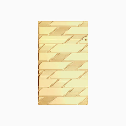 S.T. Dupont Ligne 2 Guilloche Lighter Monogram 1872 Golden