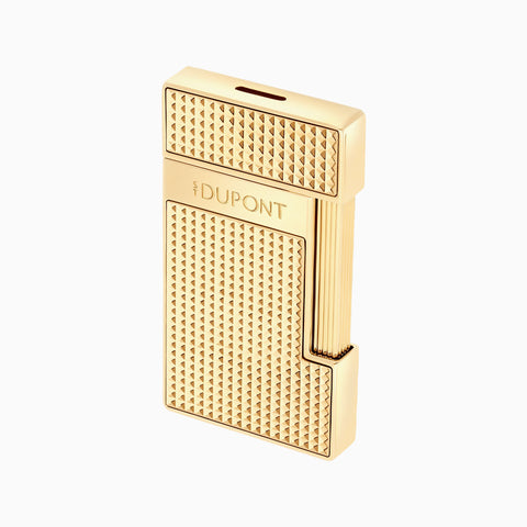 S.T. Dupont Slimmy Diamond Head Lighter Golden