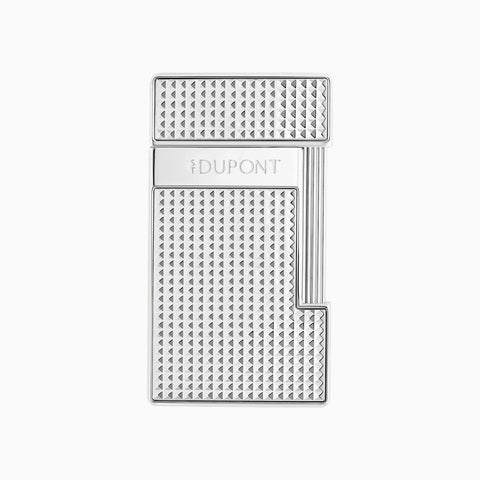 S.T. Dupont Slimmy Diamond Head Lighter Silver