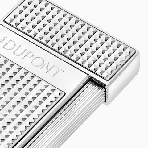 S.T. Dupont Slimmy Diamond Head Lighter Silver