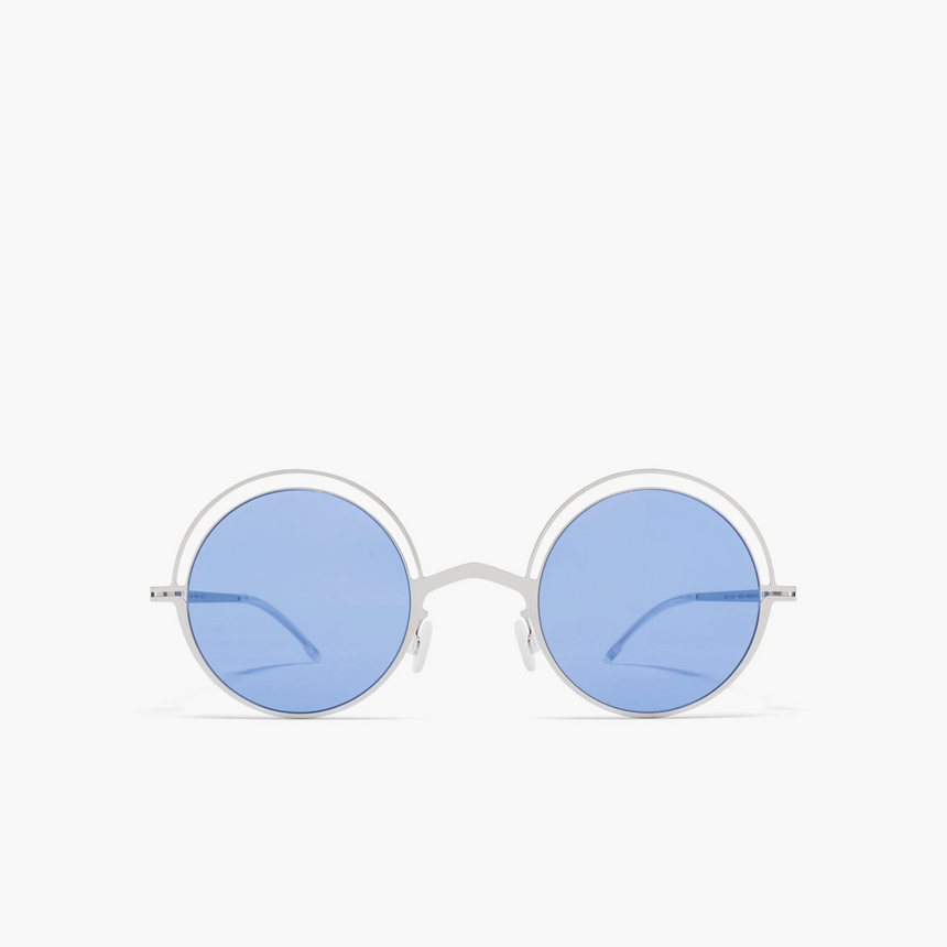 Mykita Bueno Shiny Silver / Superblue Solid