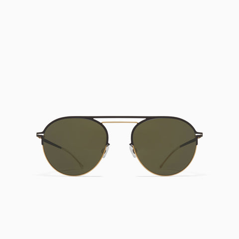 Mykita Duane Gold / Dark Brown - Rawgreen Solid