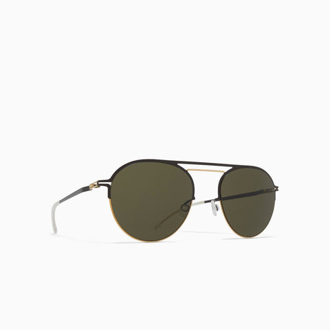 Mykita Duane Gold / Dark Brown - Rawgreen Solid