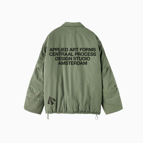 Applied Art Forms CM1-7 Reversible Liner Jacket Dust Green