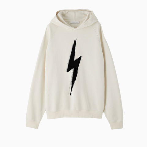 Applied Art Forms NM2-3 Raglan Hoodie Lightning Light Ecru