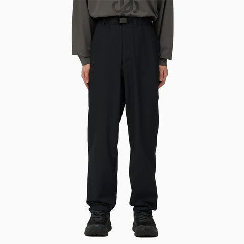 Snow Peak Water-Repellent Stretch Tapered Pants Black