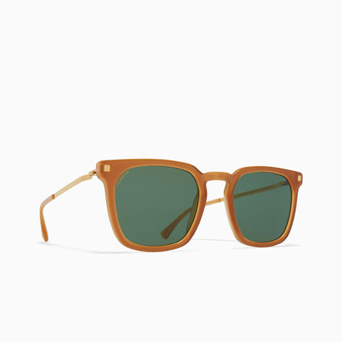 Mykita Borga C99 Brown Dark Brown / Glossy Go - Polarized Pro Green 15