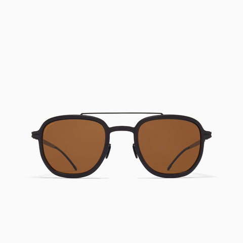 Mykita Alder MH6 Pitch Black / Black - Polarized Pro Amber Brown
