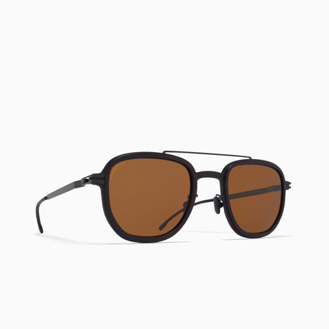 Mykita Alder MH6 Pitch Black / Black - Polarized Pro Amber Brown
