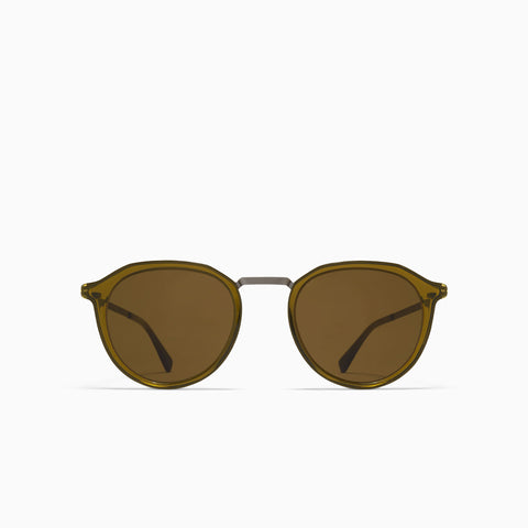 Mykita Paulson A67 Graphite / Peridot - Raw Brown Solid