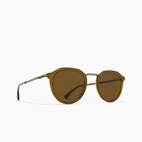 Mykita Paulson A67 Graphite / Peridot - Raw Brown Solid
