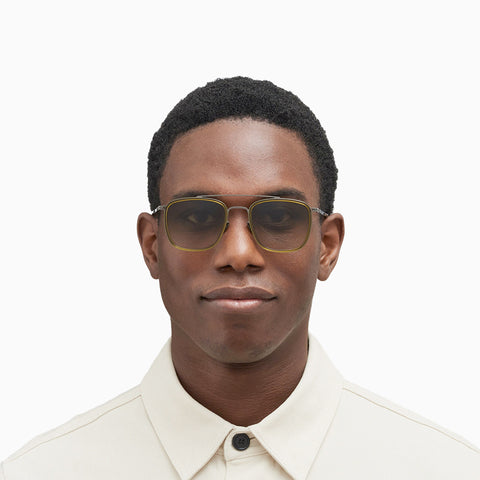 Mykita Jeppe A67 Graphite / Peridot - Raw Brown Gradient