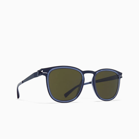 Mykita Cantara  A62 Indigo / Deep Ocean - Raw Green Solid