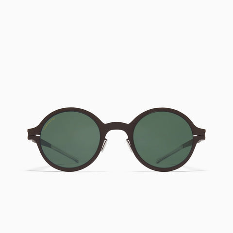 Mykita Nestor Dark Brown - Polarized Pro Green 15