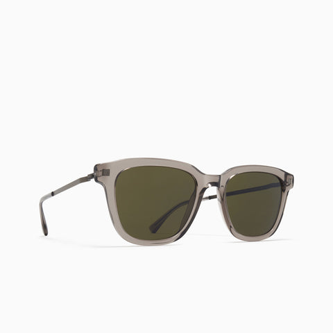 Mykita Holm C153 Clear Ash / Graphite - Raw Green Solid