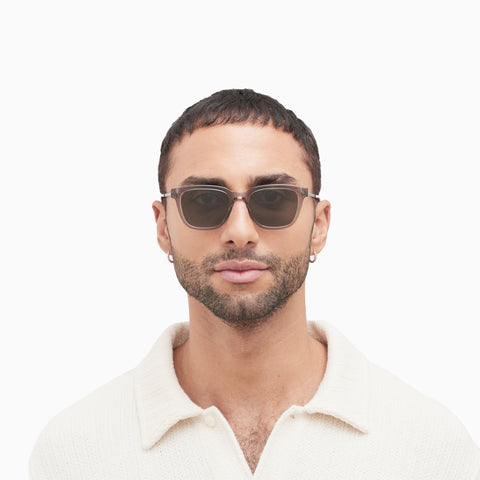 Mykita Holm C153 Clear Ash / Graphite - Raw Green Solid