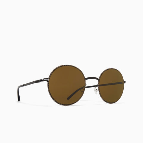 Mykita Lale Black / Sand - Raw Brown Solid