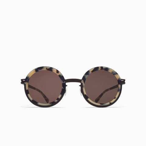 Mykita Phillys A23 Black / Cream Cook - Brown Solid
