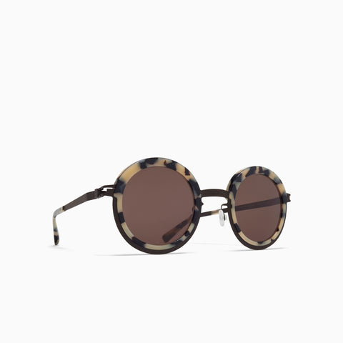 Mykita Phillys A23 Black / Cream Cook - Brown Solid